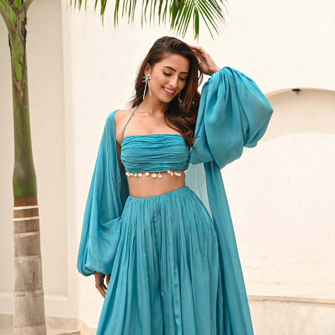 Horizon Blues 3-Piece Co-ord Set